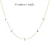 Diamond Asymmetrical Multi Initial Necklace sold by Baby Gold