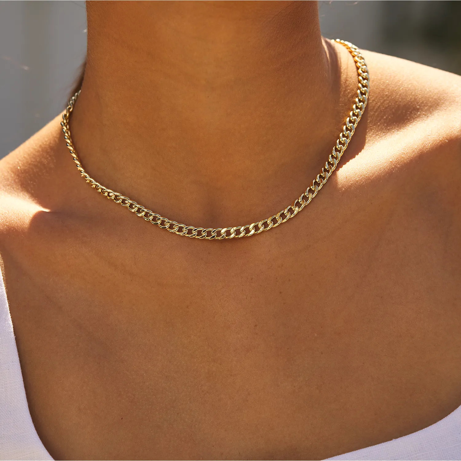14K Miami Cuban Link Chain Necklace 5.5mm sold by Baby Gold product image thumbnail 2