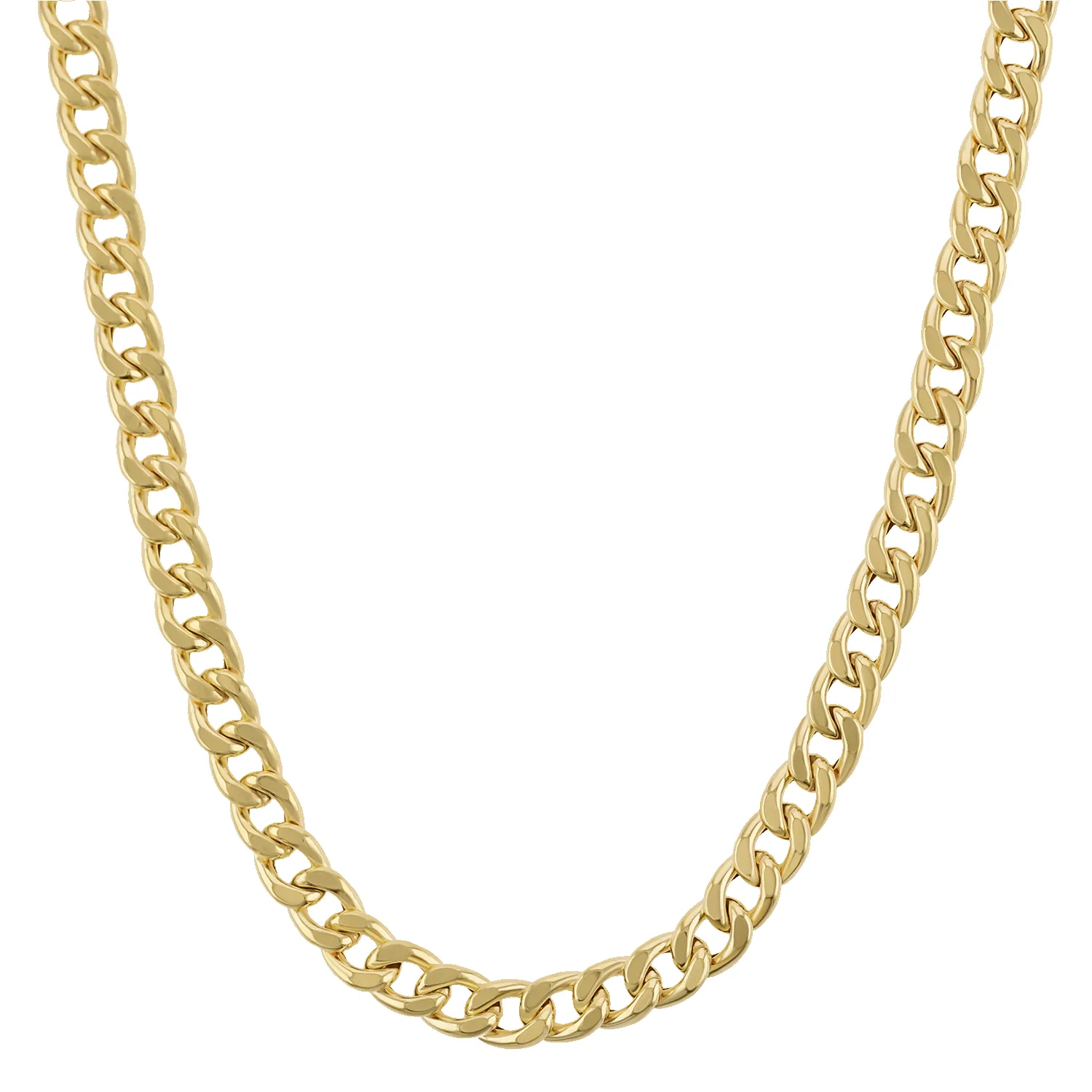 14K Miami Cuban Link Chain Necklace 5.5mm sold by Baby Gold
