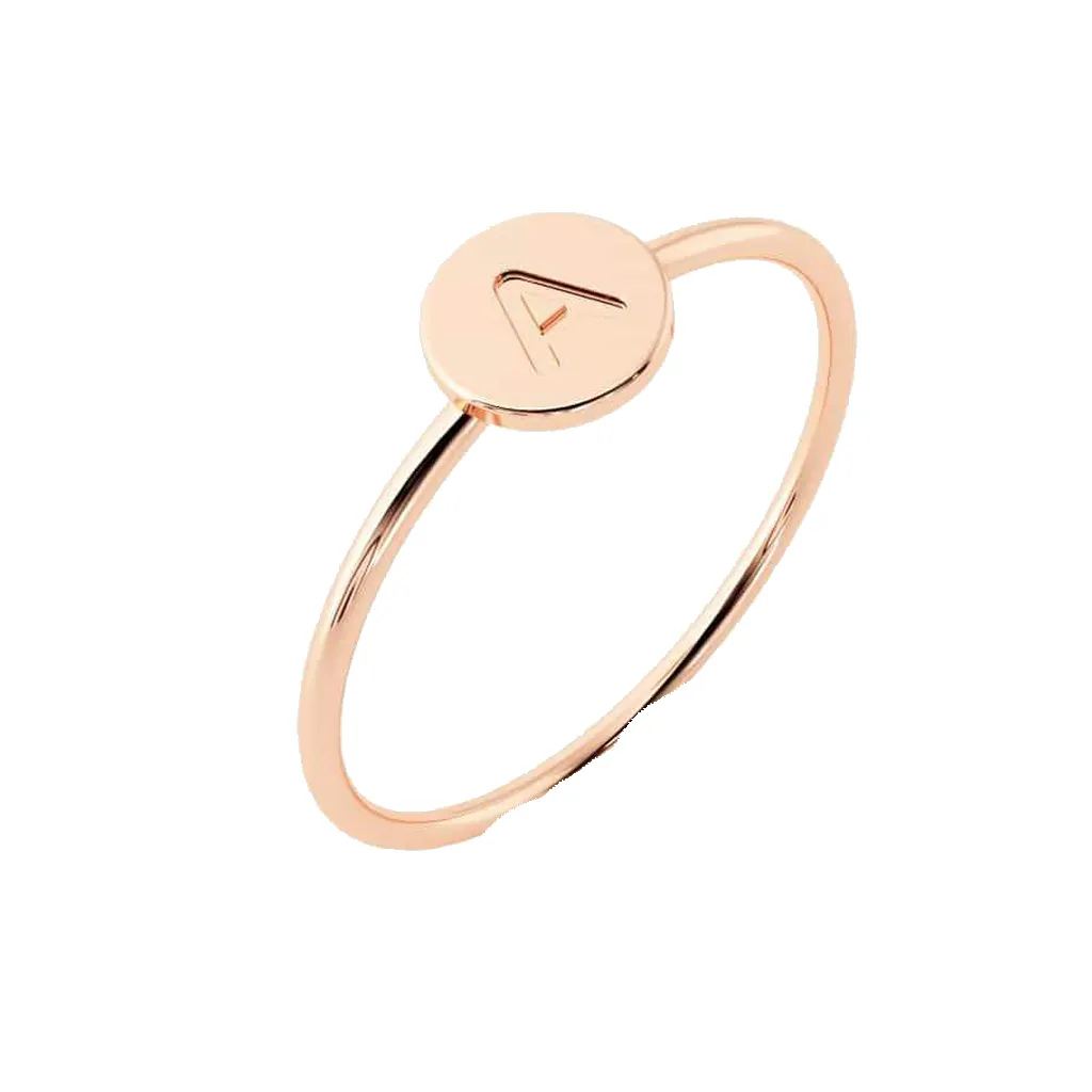Stacking Initial Ring sold by Baby Gold product image thumbnail 3