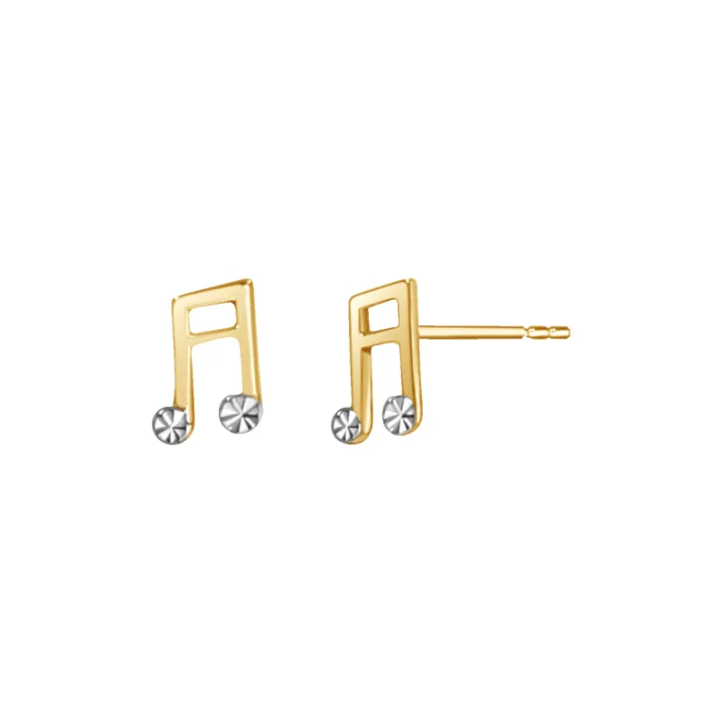 Musical Note Studs sold by Baby Gold