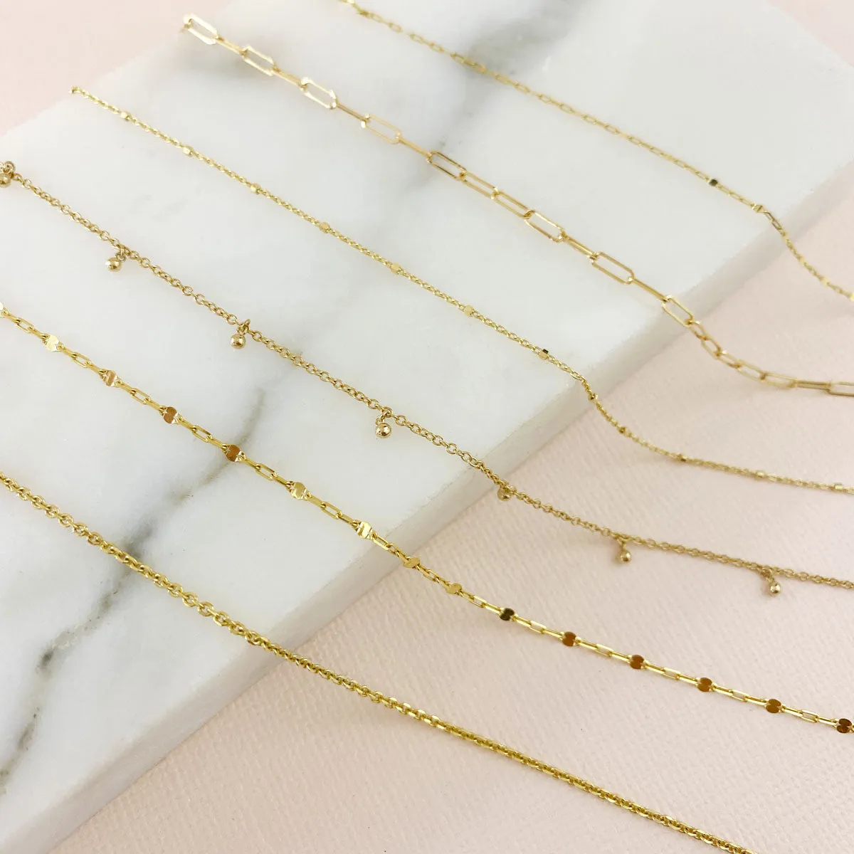 Diamond Cut Chain Anklet sold by Baby Gold product image thumbnail 2