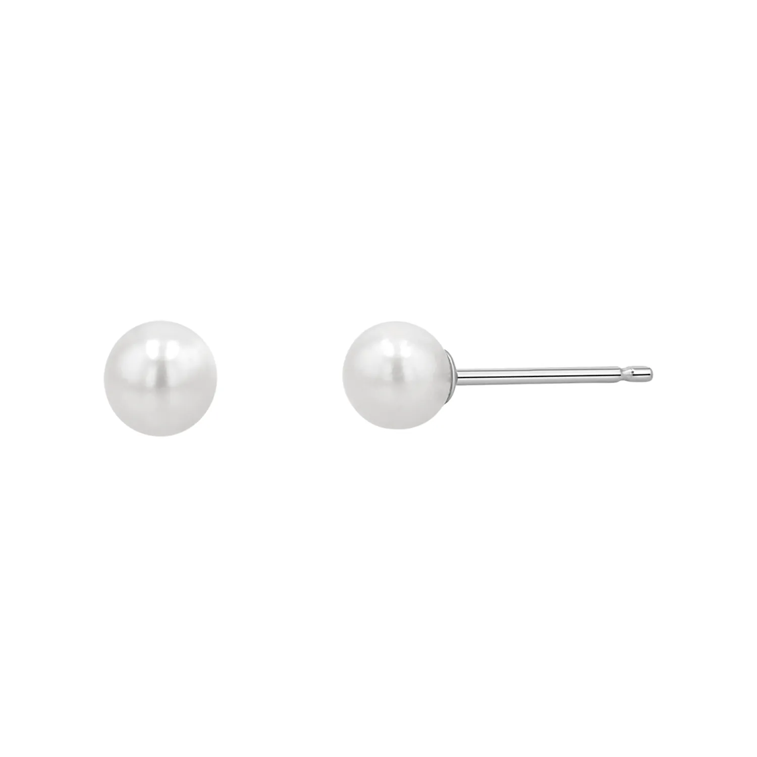 Pearl Stud Earrings sold by Baby Gold product image thumbnail 2
