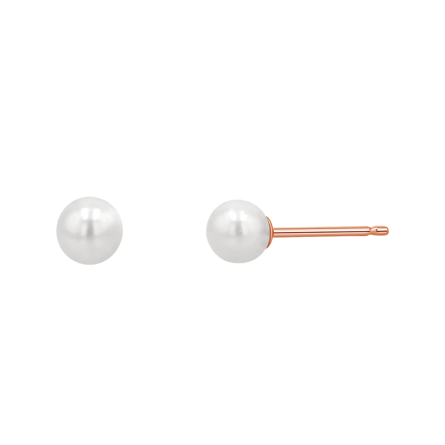 Pearl Stud Earrings sold by Baby Gold product image thumbnail 3