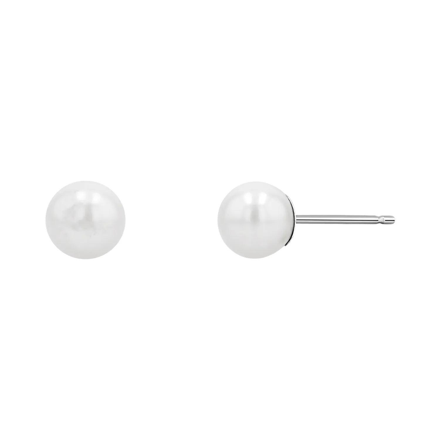 Pearl Stud Earrings sold by Baby Gold product image thumbnail 5