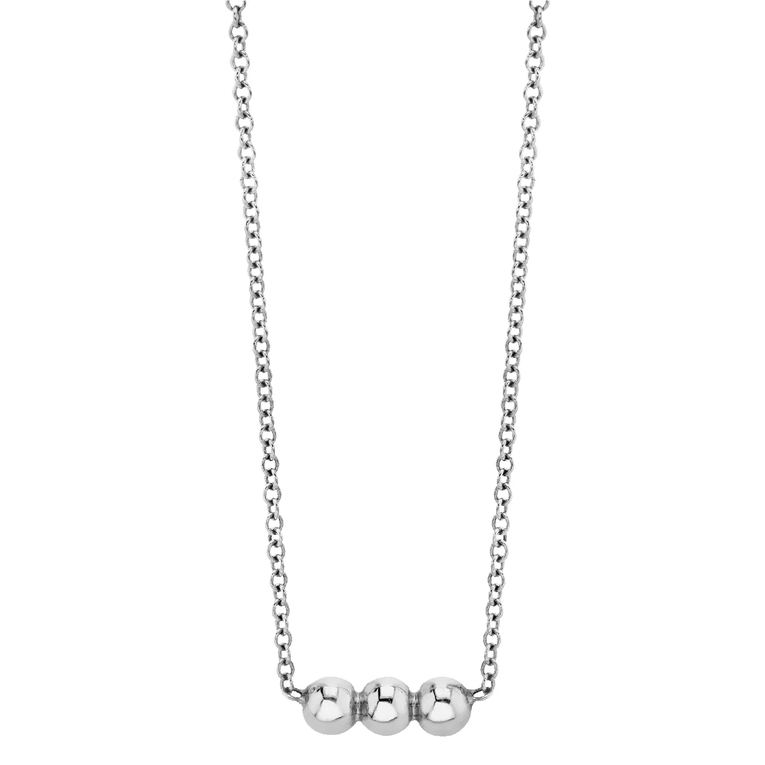 Dainty Trio Ball Necklace sold by Baby Gold product image thumbnail 2