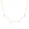 Diamond Spaced Letter Necklace sold by Baby Gold