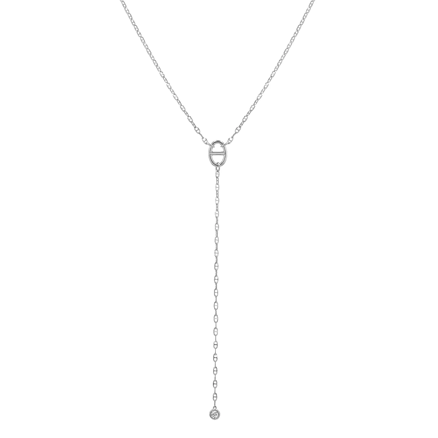 Diamond Mariner Lariat Necklace sold by Baby Gold product image thumbnail 2