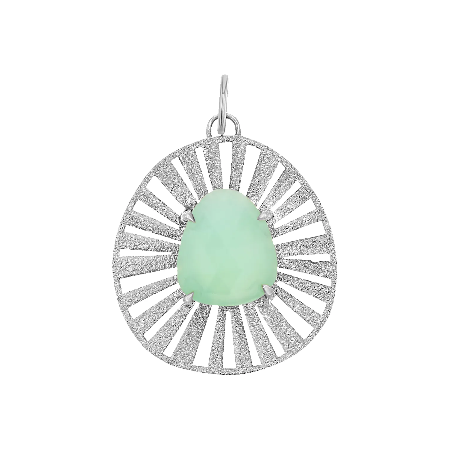 Chrysoprase Medallion Charm sold by Baby Gold product image thumbnail 2