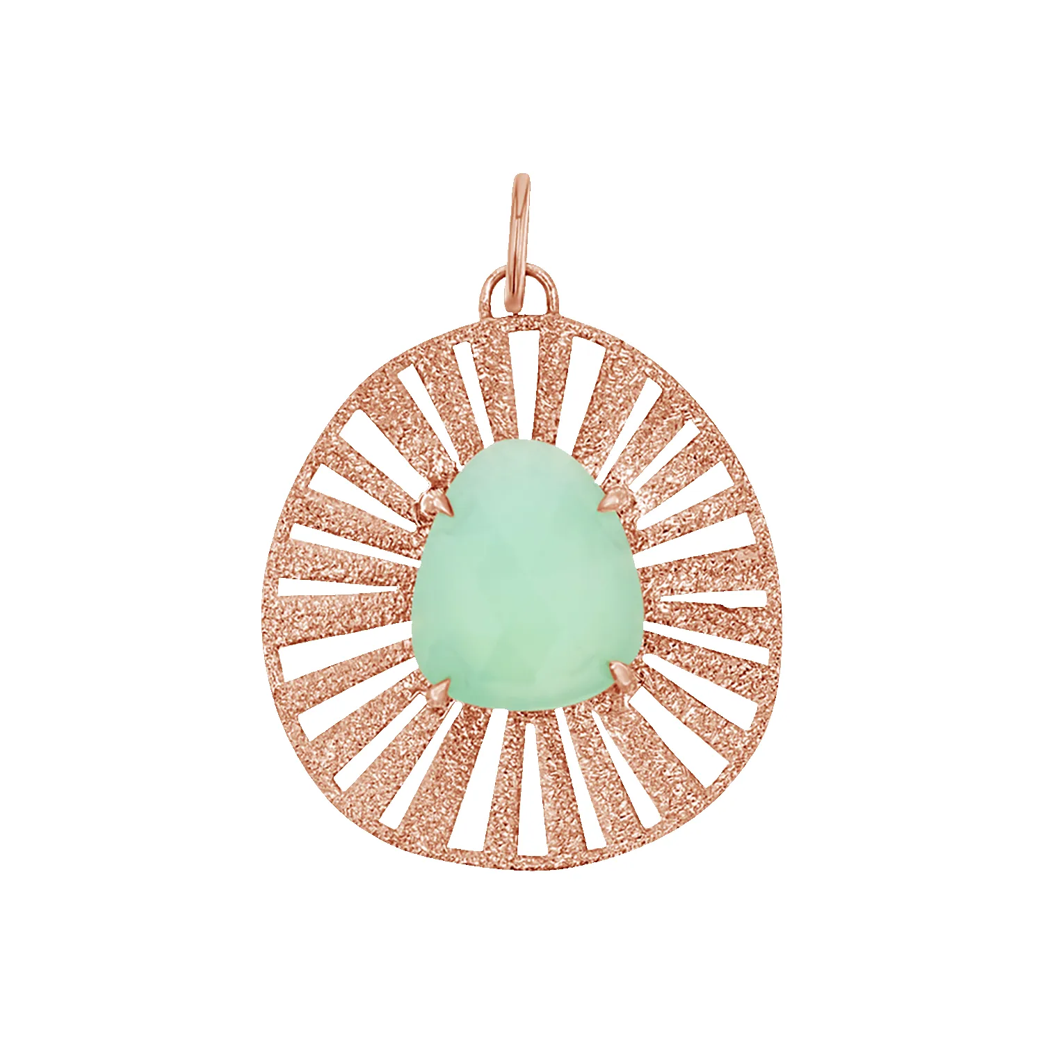 Chrysoprase Medallion Charm sold by Baby Gold product image thumbnail 3