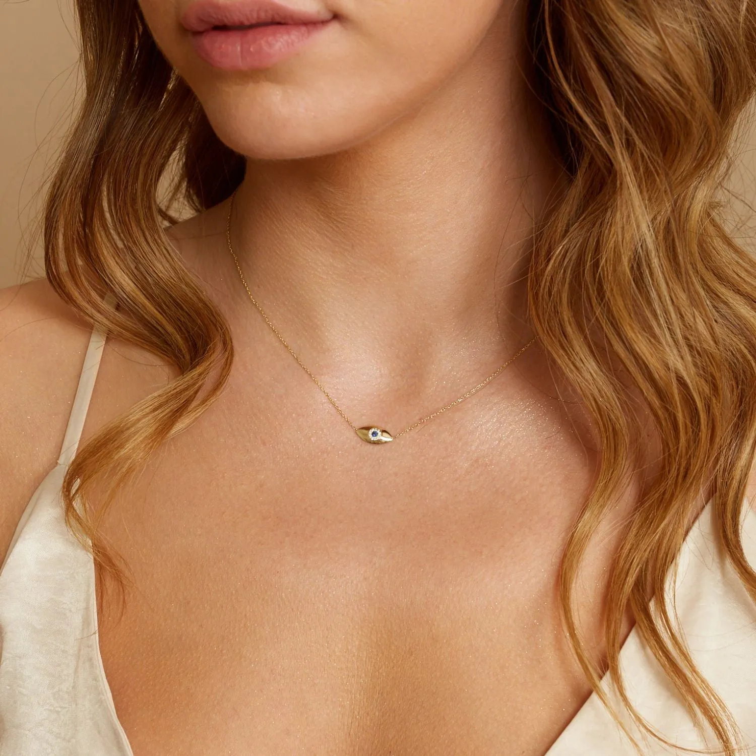 Evil Eye Necklace sold by Baby Gold product image thumbnail 5