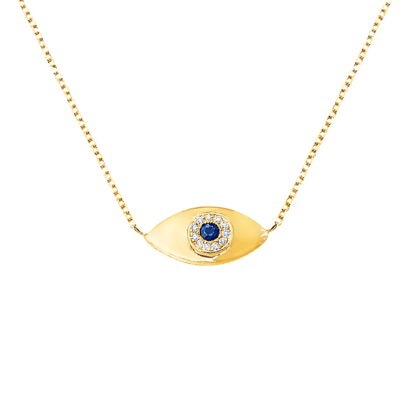 Evil Eye Necklace sold by Baby Gold