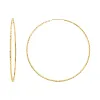 Diamond Cut Endless Hoop Earrings sold by Baby Gold