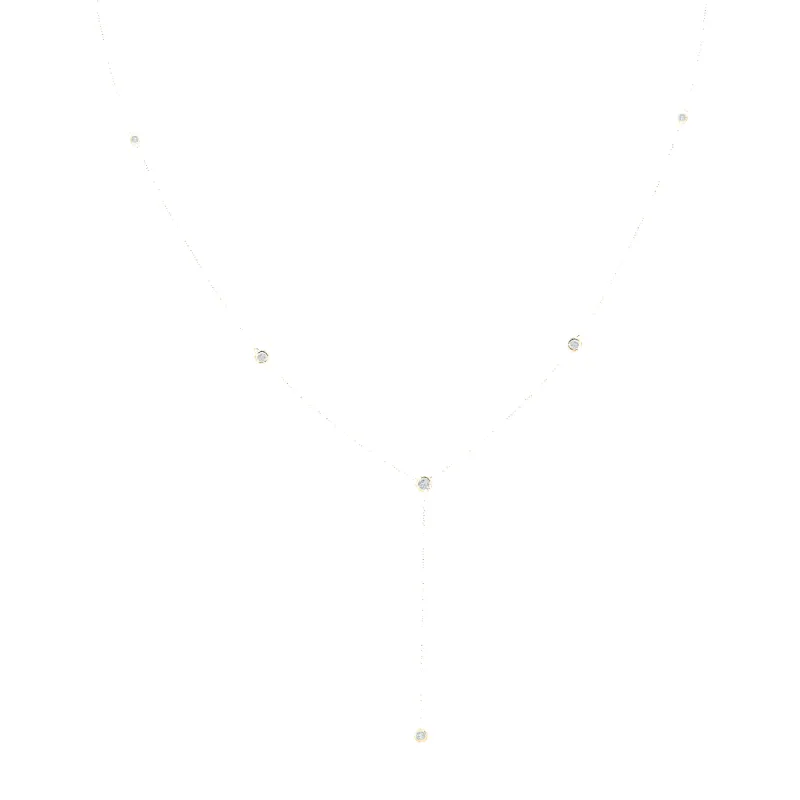 Diamond Lariat Necklace sold by Baby Gold