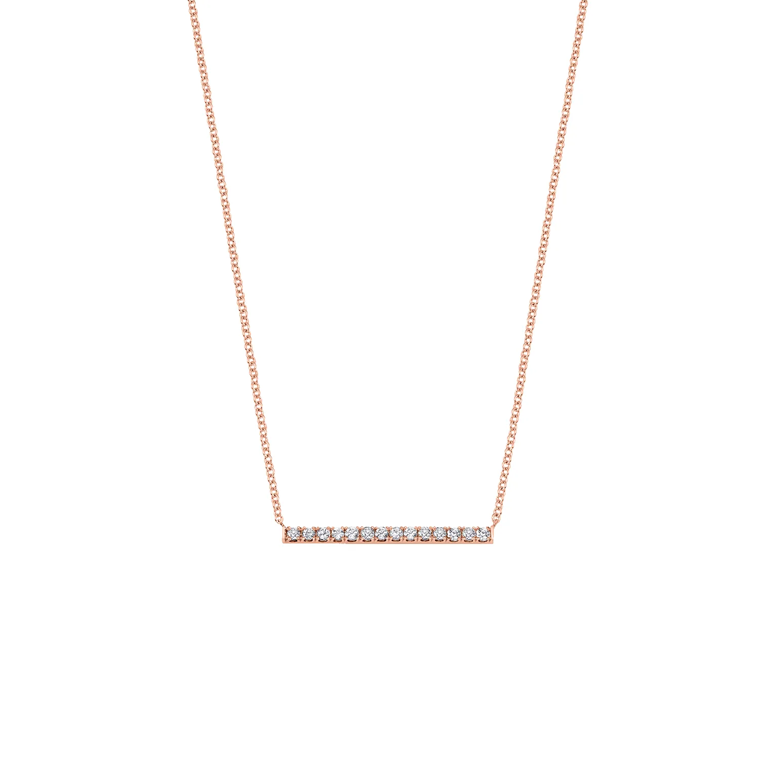 Diamond Pave Bar Necklace sold by Baby Gold product image thumbnail 3