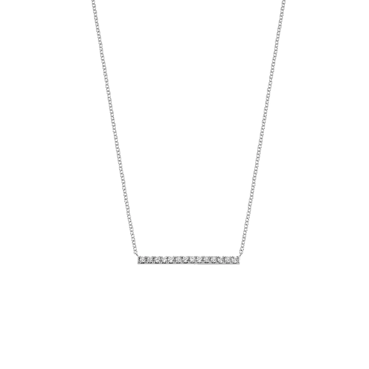Diamond Pave Bar Necklace sold by Baby Gold product image thumbnail 2