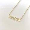 Custom Diamond Bar Necklace sold by Baby Gold