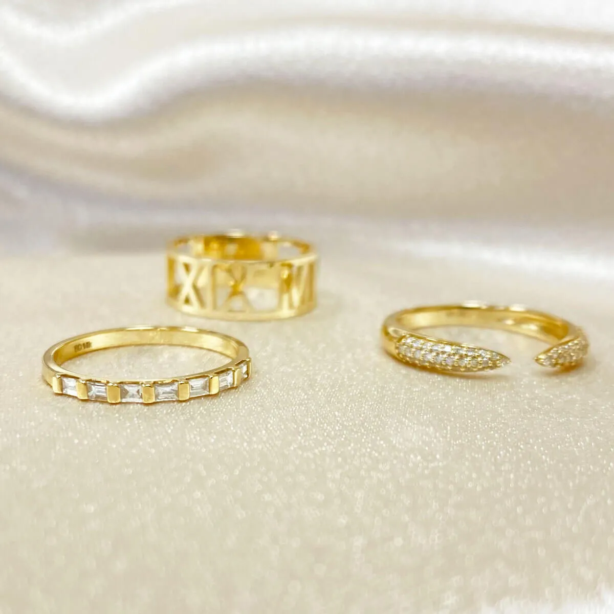 Baguette Row Ring sold by Baby Gold product image thumbnail 4