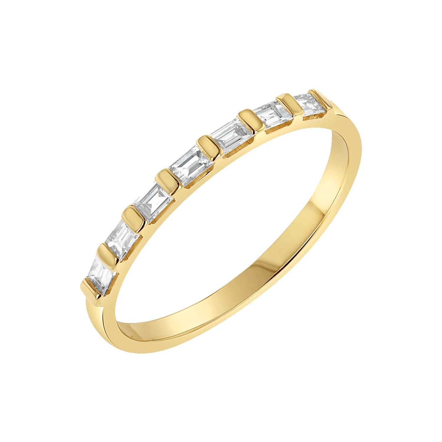 Baguette Row Ring sold by Baby Gold