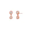 Linked Diamond Duo Studs sold by Baby Gold