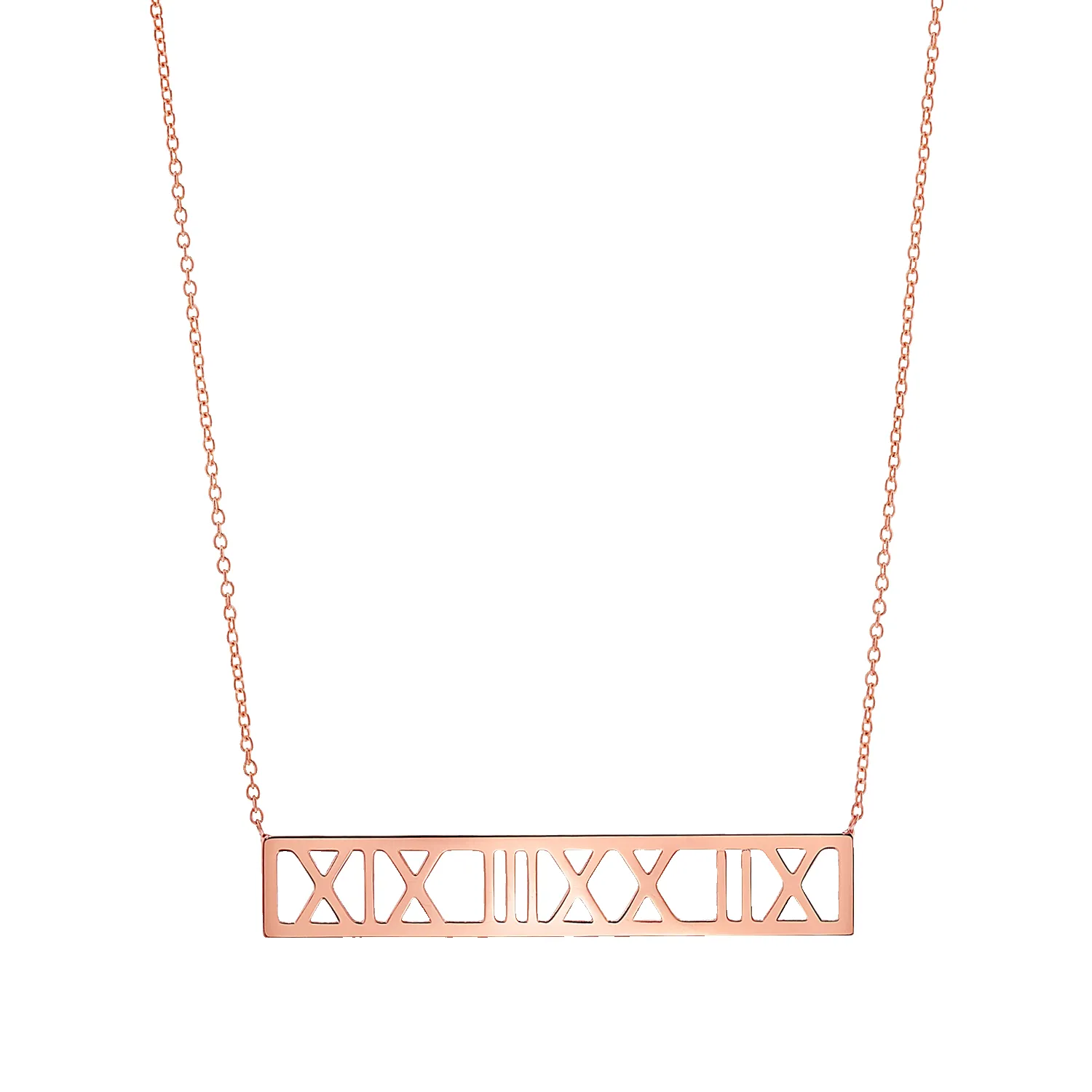 Roman Numeral Necklace sold by Baby Gold product image thumbnail 3
