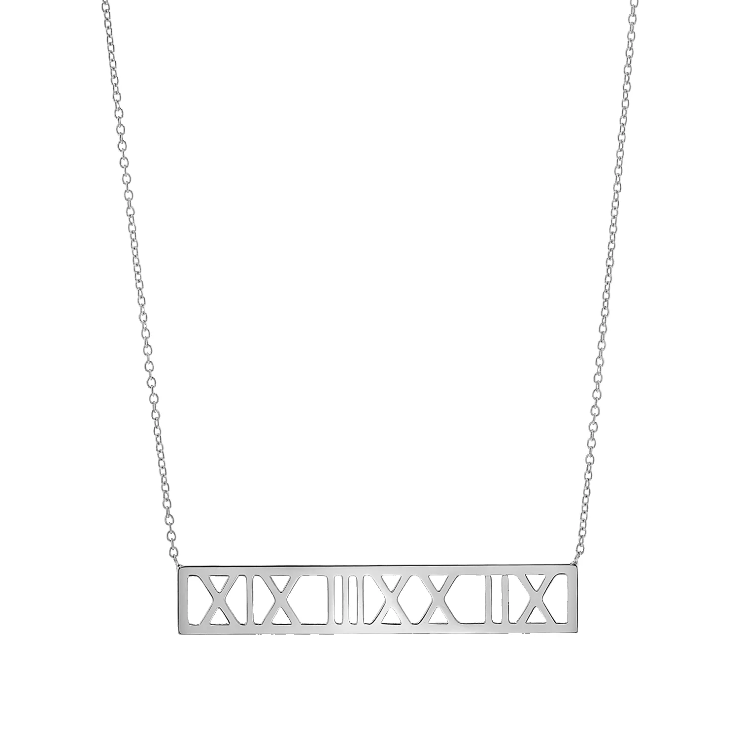 Roman Numeral Necklace sold by Baby Gold product image thumbnail 2