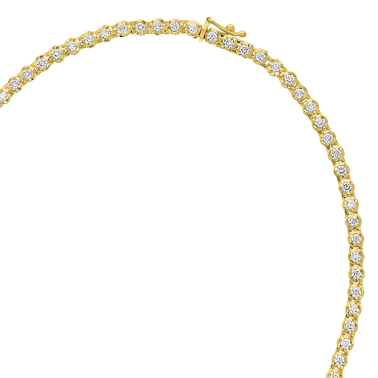 Allure Graduated Diamond Tennis Necklace sold by Baby Gold product image thumbnail 4