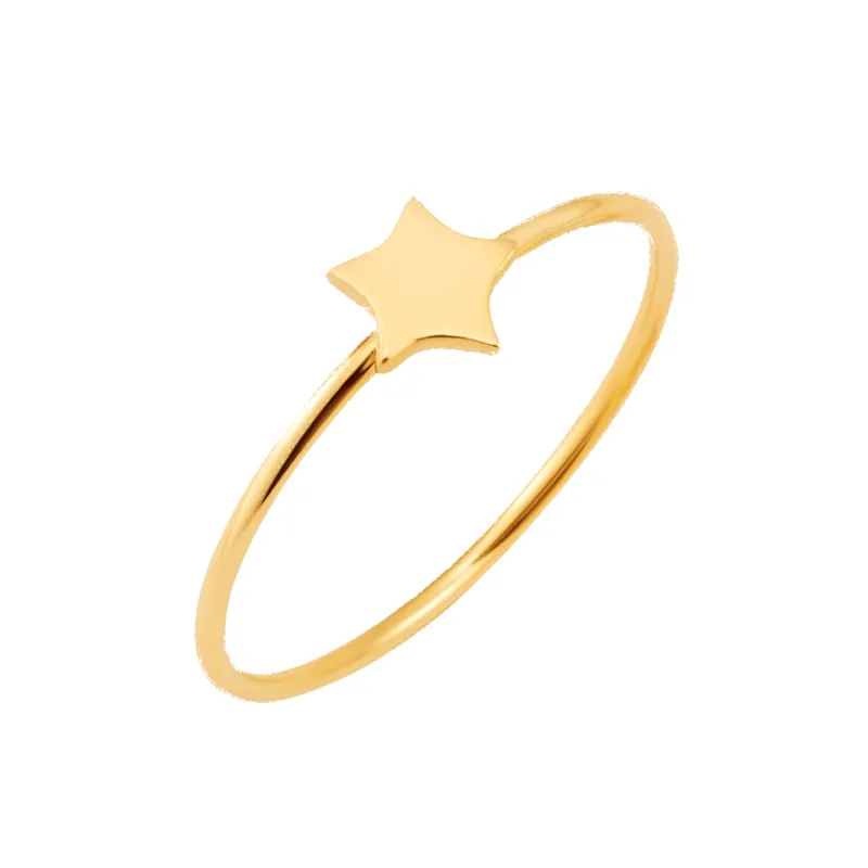 Shapes Moyen Star Ring sold by Baby Gold