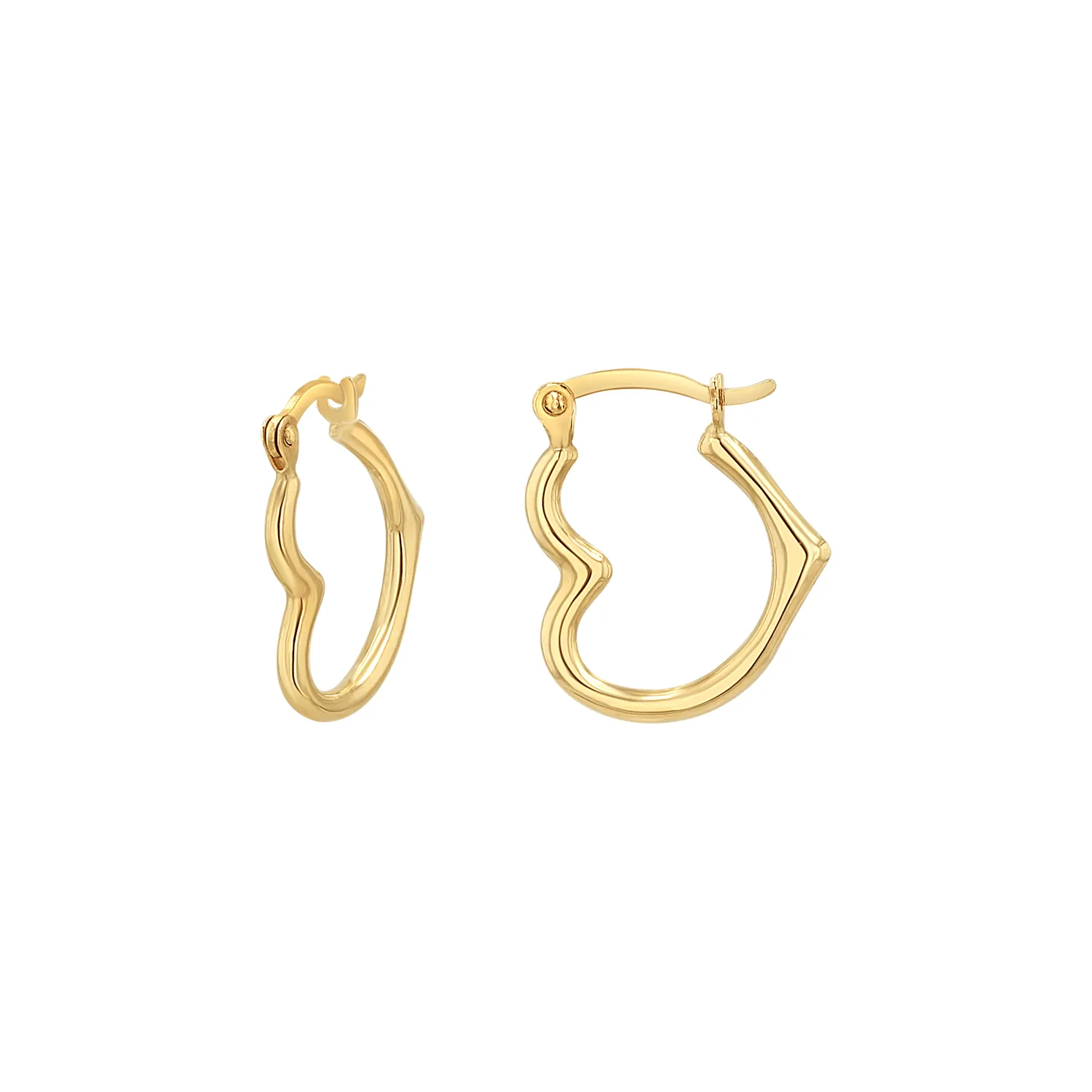 Heart Hoop Earrings sold by Baby Gold product image thumbnail 2