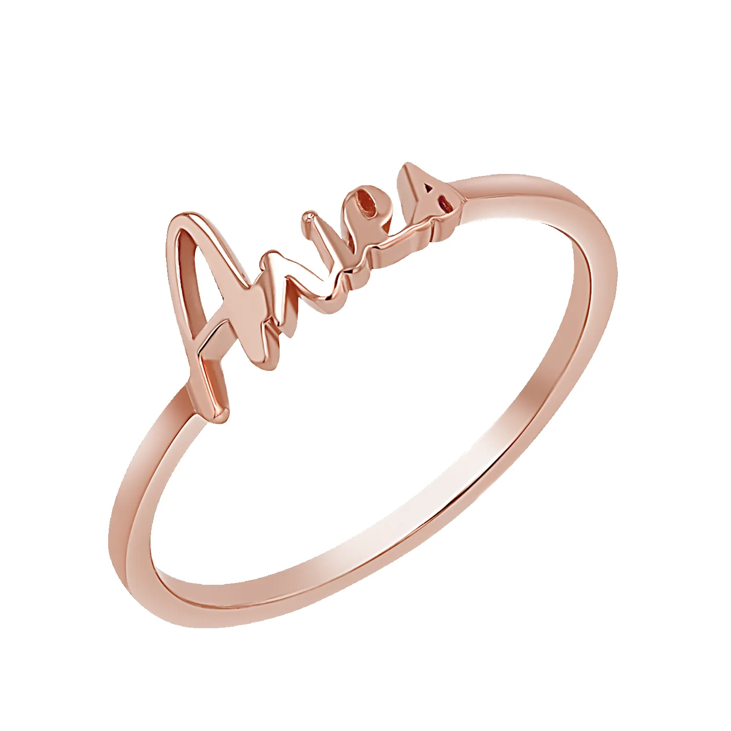 Zodiac Script Ring sold by Baby Gold product image thumbnail 3