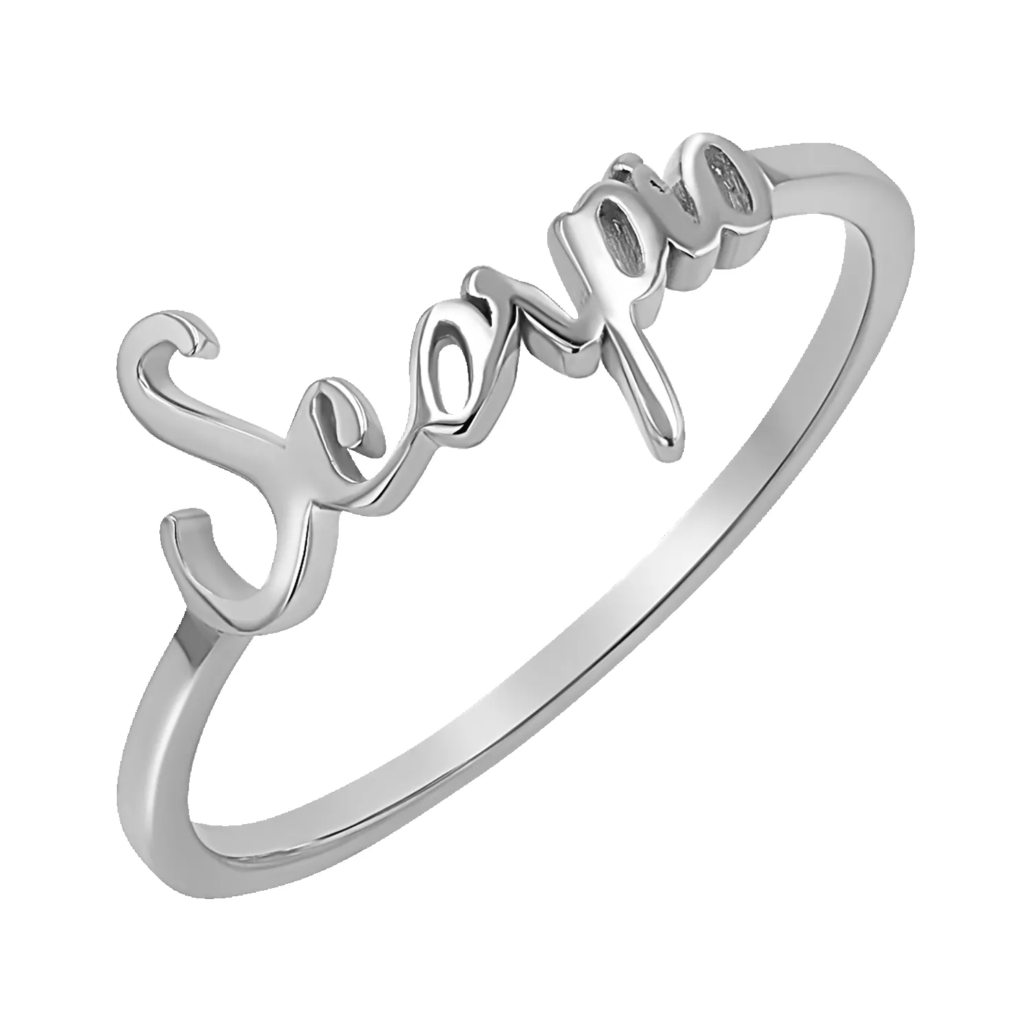 Zodiac Script Ring sold by Baby Gold product image thumbnail 5