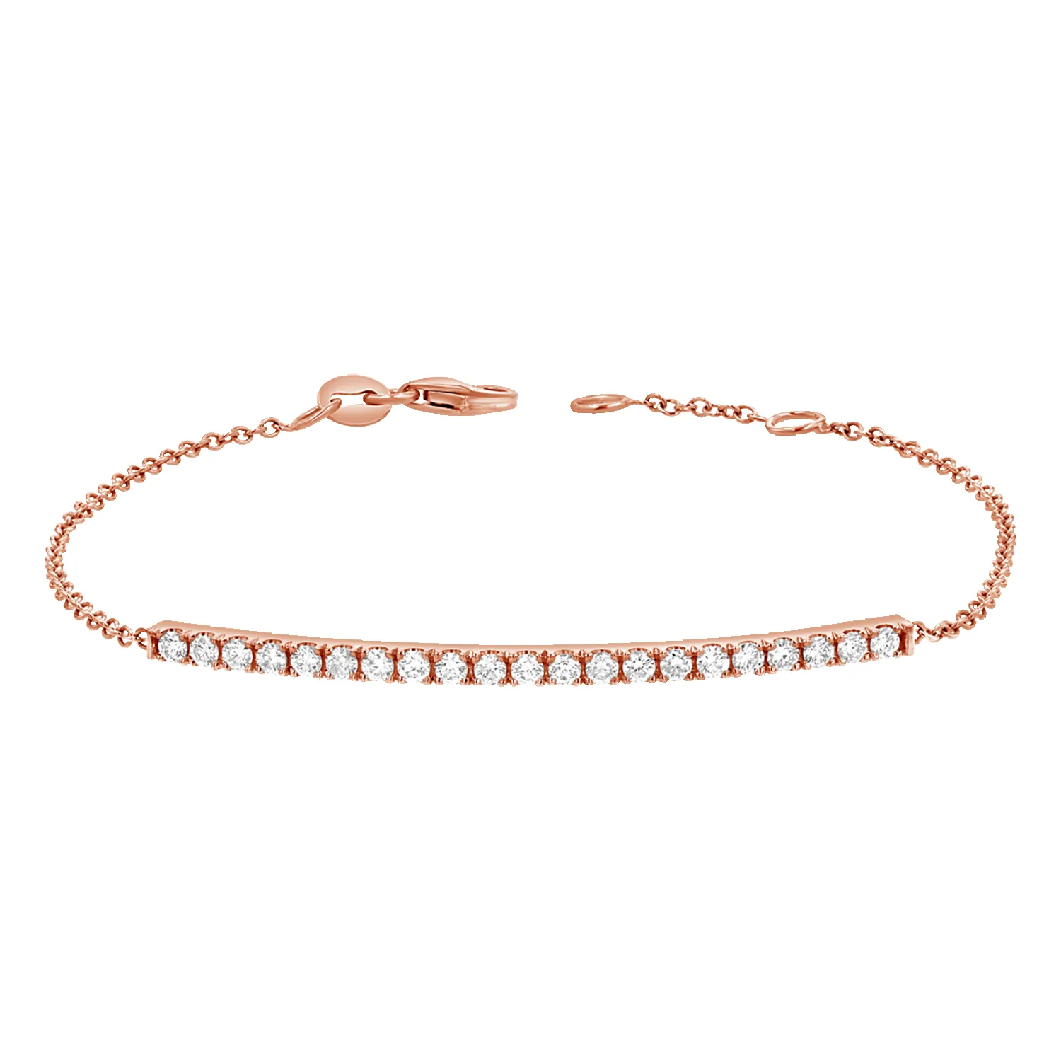 Diamond Pave Bar Bracelet sold by Baby Gold product image thumbnail 3