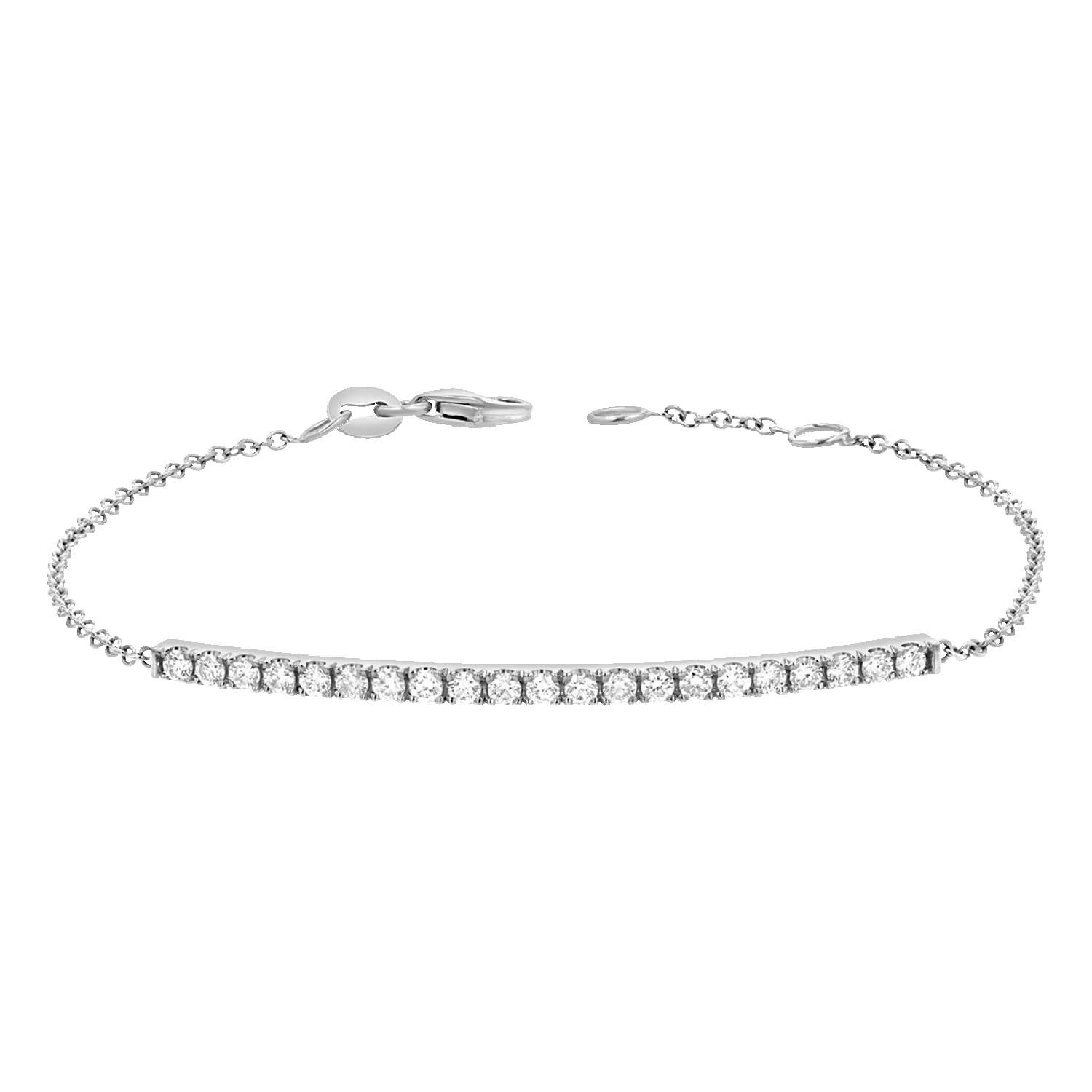 Diamond Pave Bar Bracelet sold by Baby Gold product image thumbnail 2