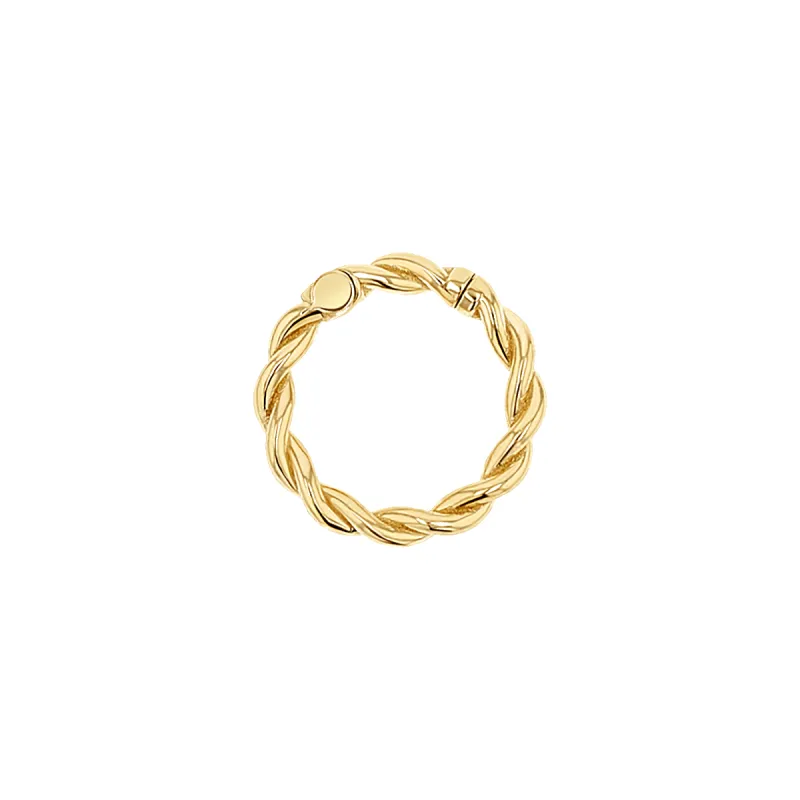 Twist Round Charm Connector Clasp made by Baby Gold