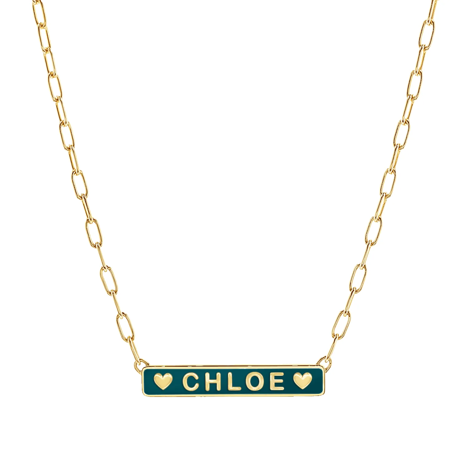 Custom Enamel ID Necklace sold by Baby Gold product image thumbnail 5