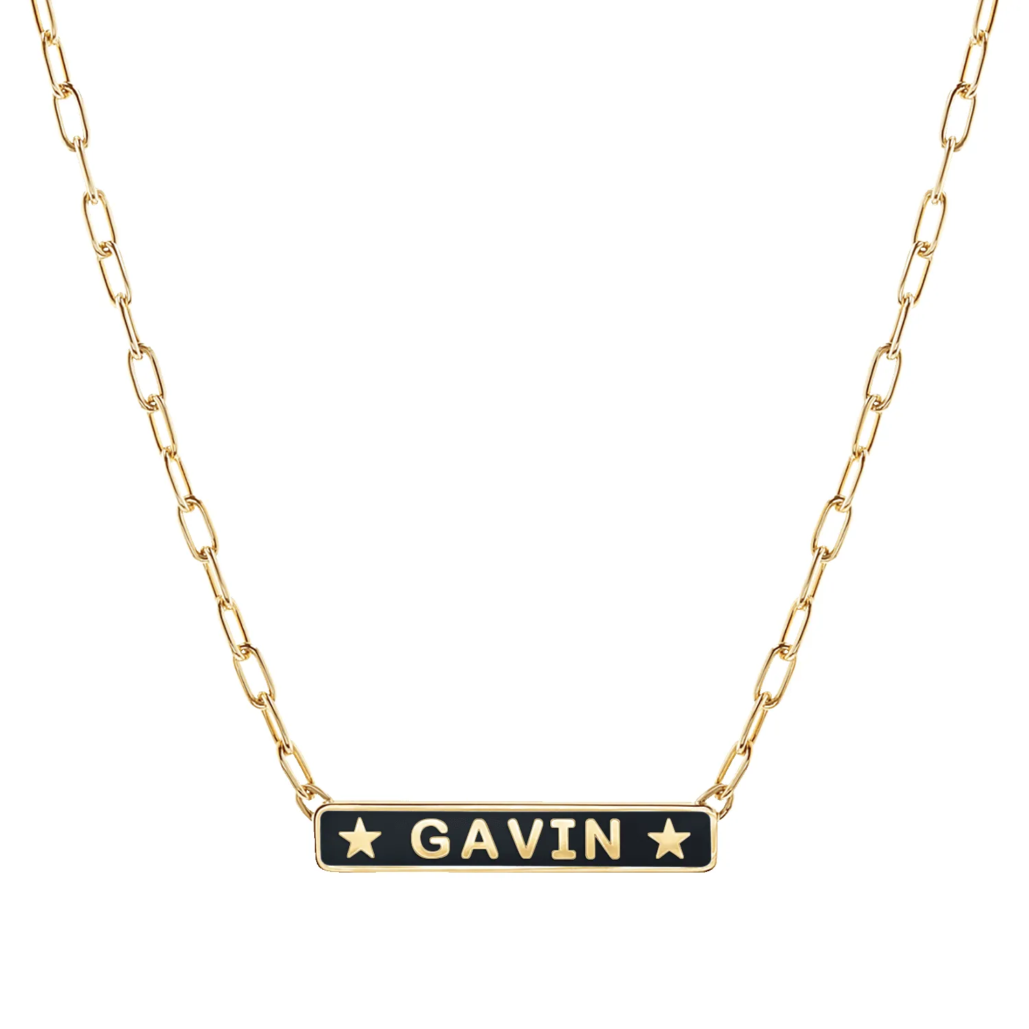 Custom Enamel ID Necklace sold by Baby Gold product image thumbnail 2