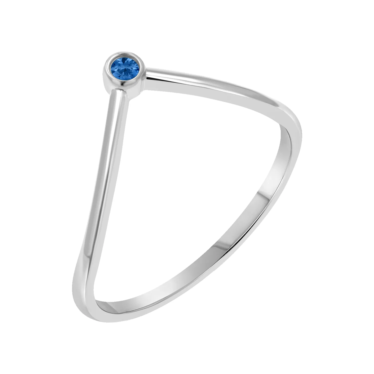 Wishbone Birthstone Ring sold by Baby Gold product image thumbnail 2