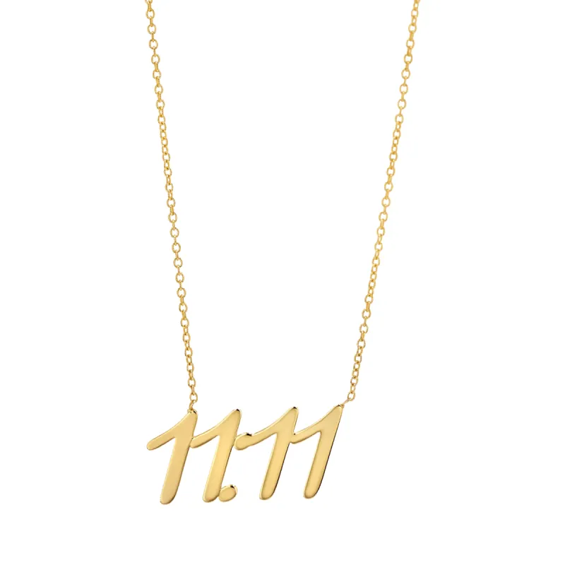 11:11 Spiritual Necklace sold by Baby Gold