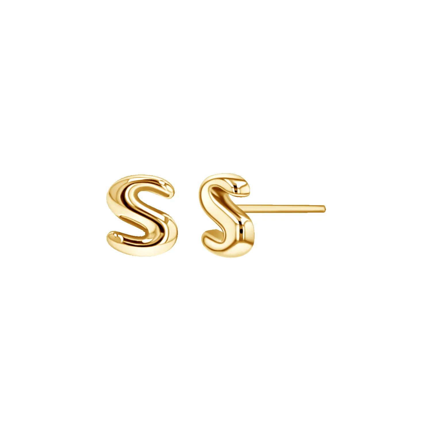Mini Puff Letter Studs sold by Baby Gold product image thumbnail 4
