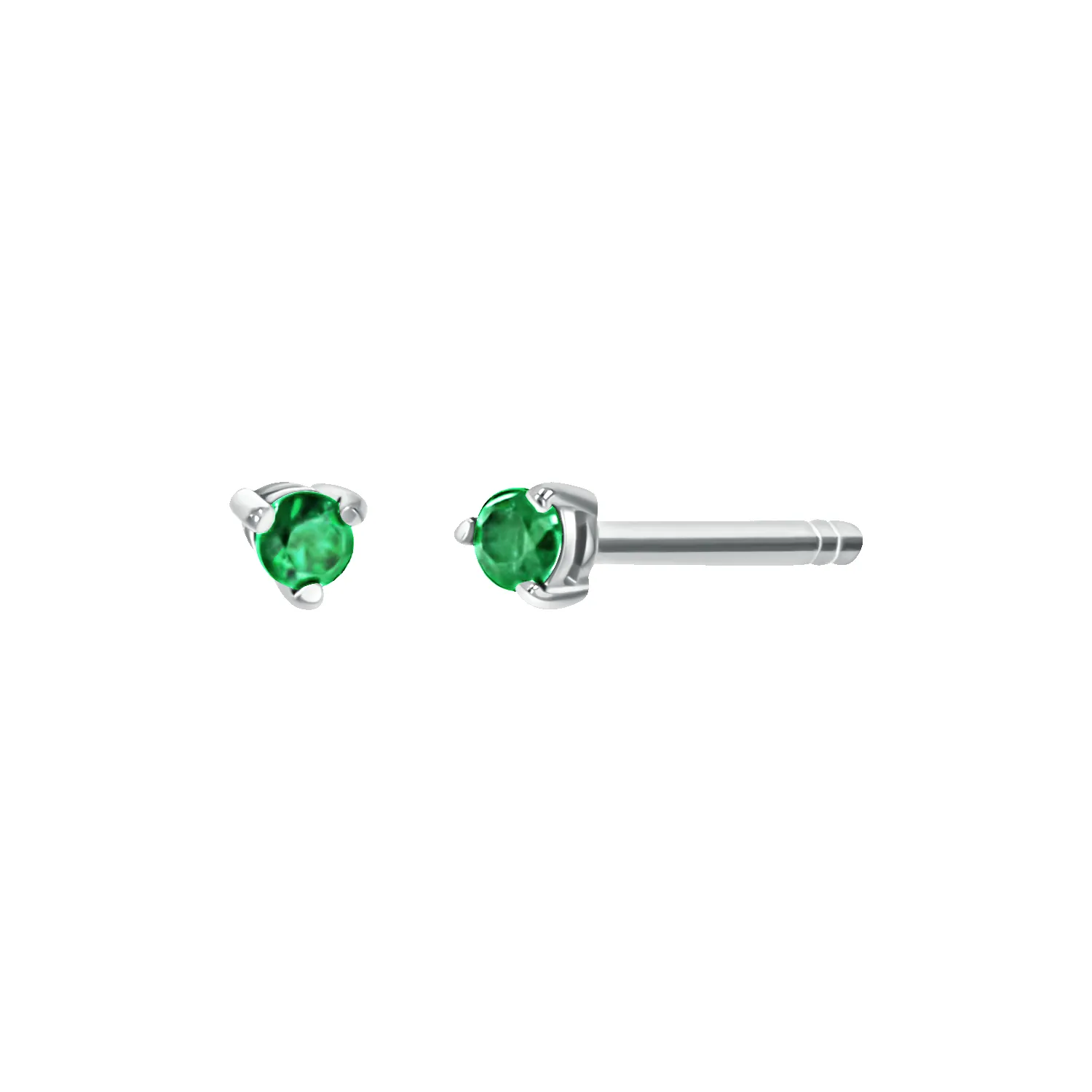 Tiny Gemstone Stud Earrings sold by Baby Gold product image thumbnail 5