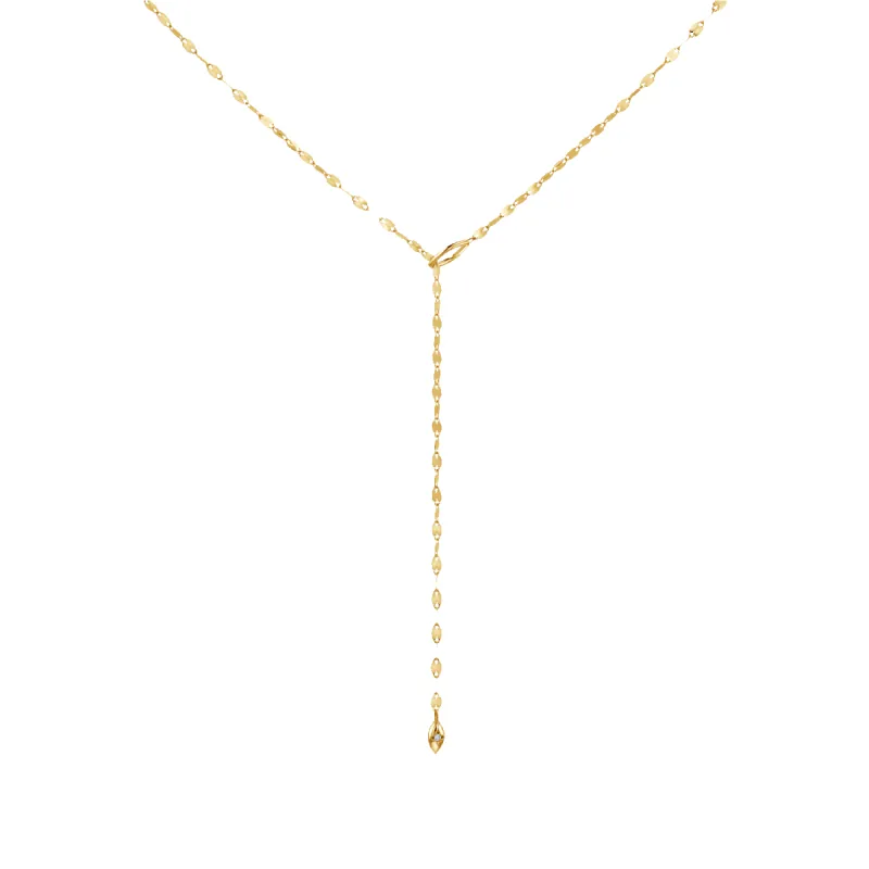 Demi Lariat Starset Diamond Necklace sold by Baby Gold