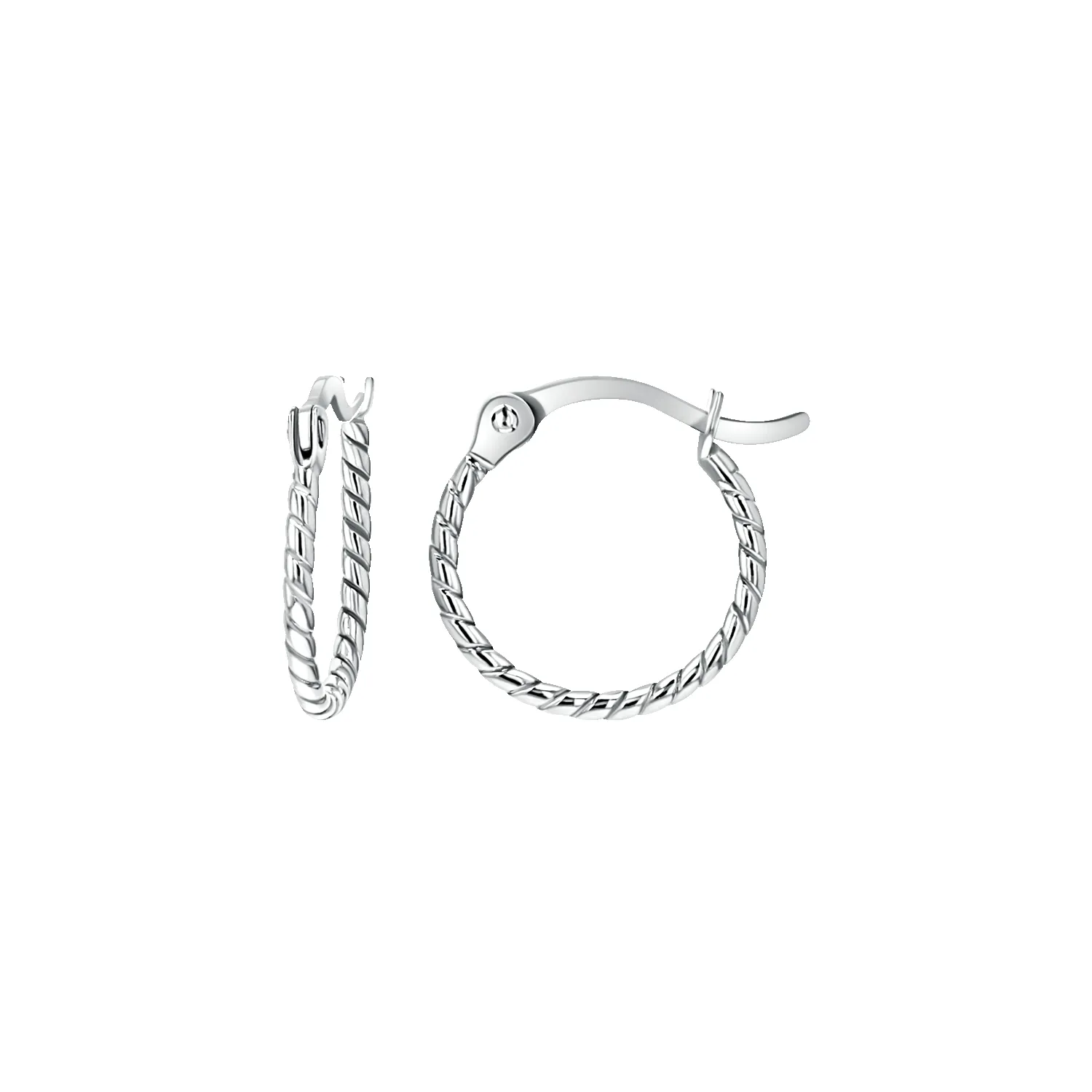 Dainty Twist Hoop Earrings sold by Baby Gold product image thumbnail 2