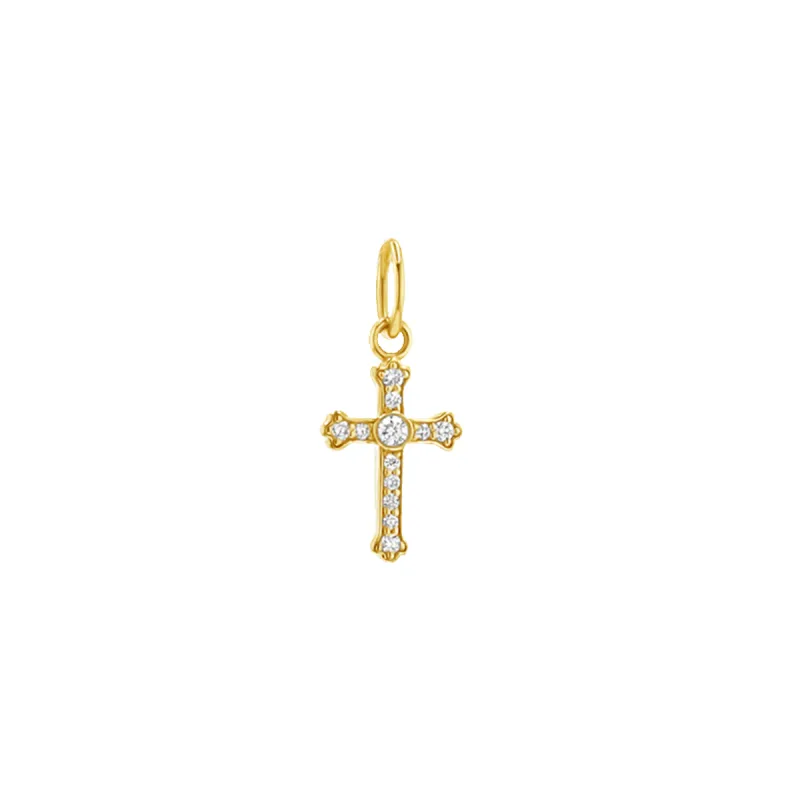 Orthodox Diamond Cross Charm sold by Baby Gold