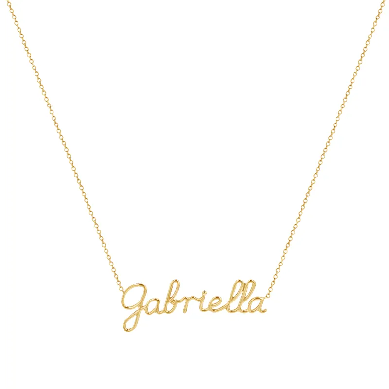 Signature Name Necklace sold by Baby Gold