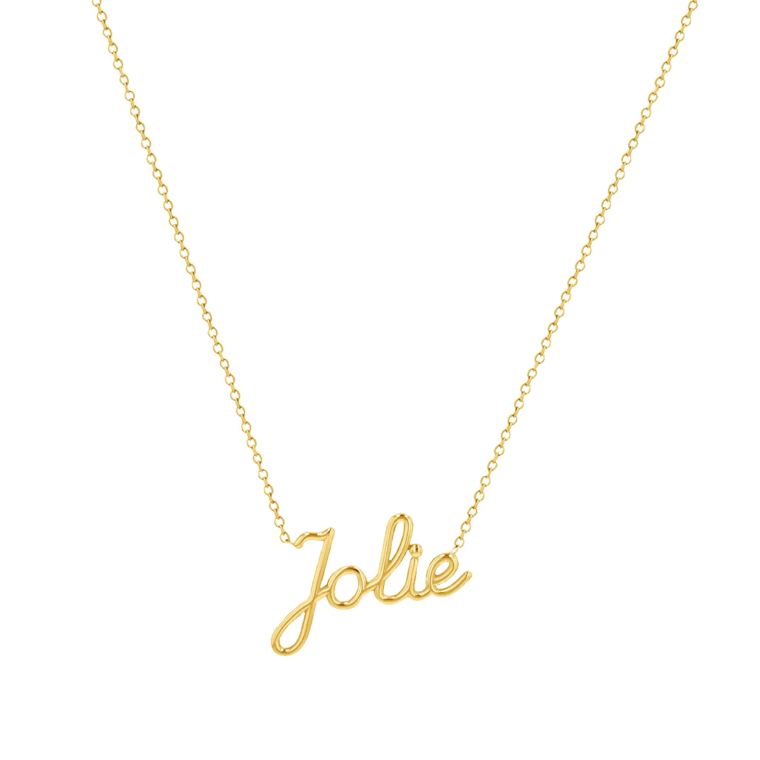 Signature Name Necklace sold by Baby Gold product image thumbnail 4