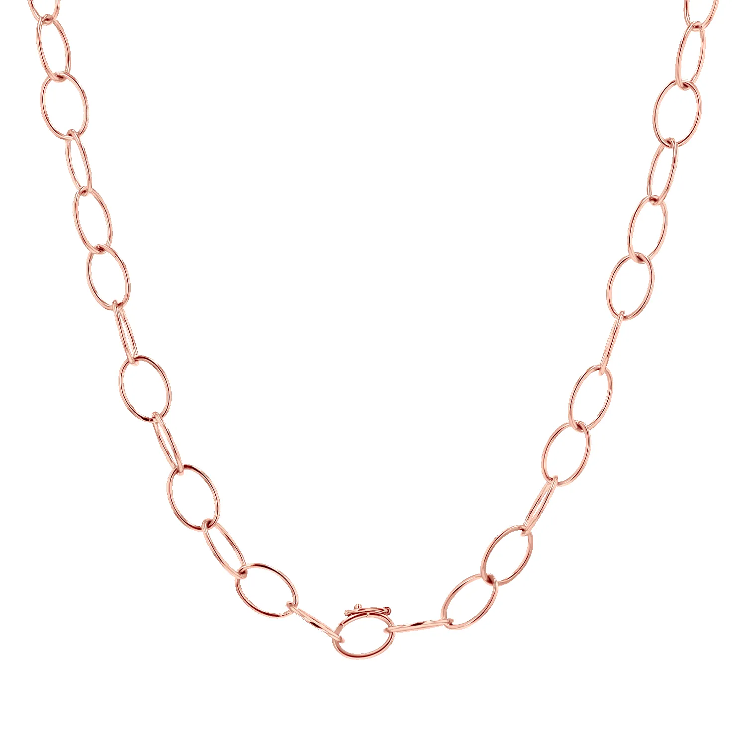 Oval Link Charm Necklace sold by Baby Gold product image thumbnail 3