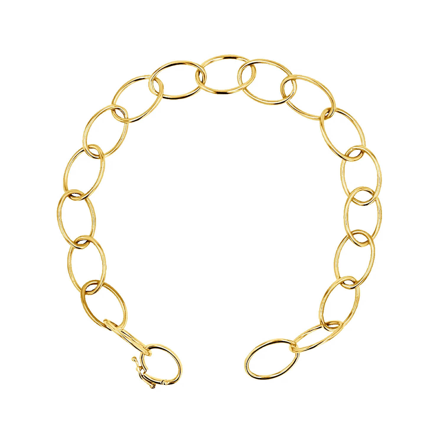 Oval Link Charm Bracelet sold by Baby Gold