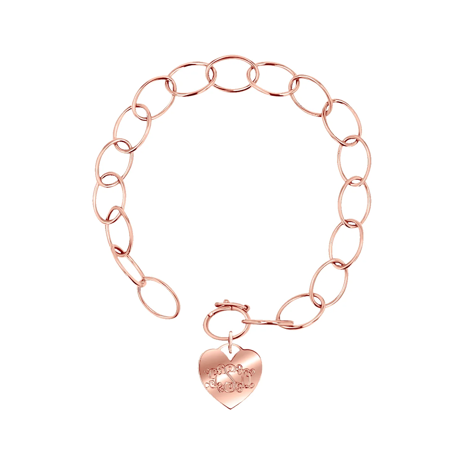 Oval Link Charm Bracelet sold by Baby Gold product image thumbnail 5