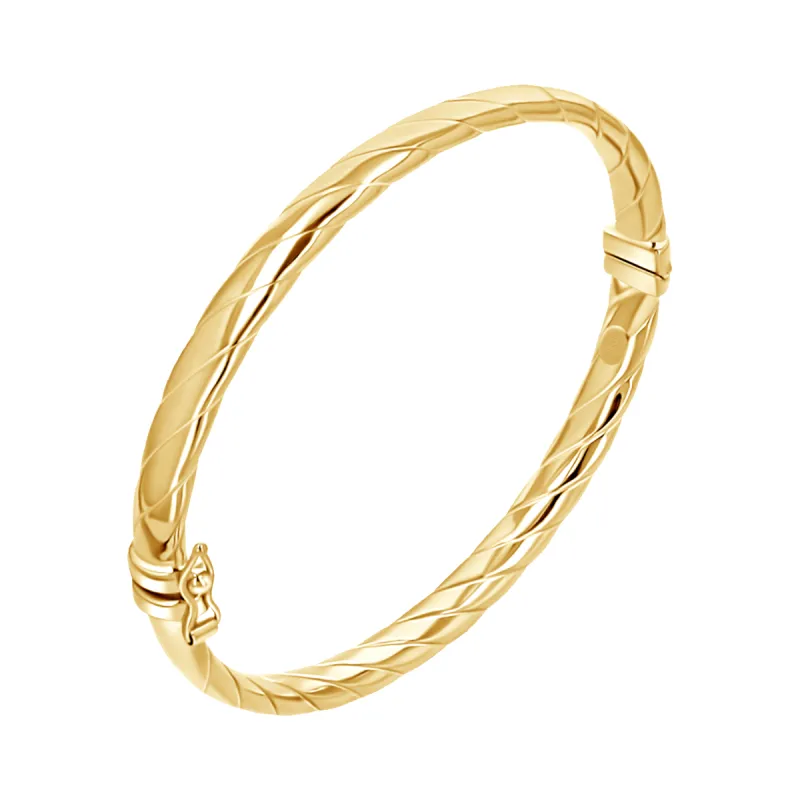 Puff Croissant Bangle sold by Baby Gold