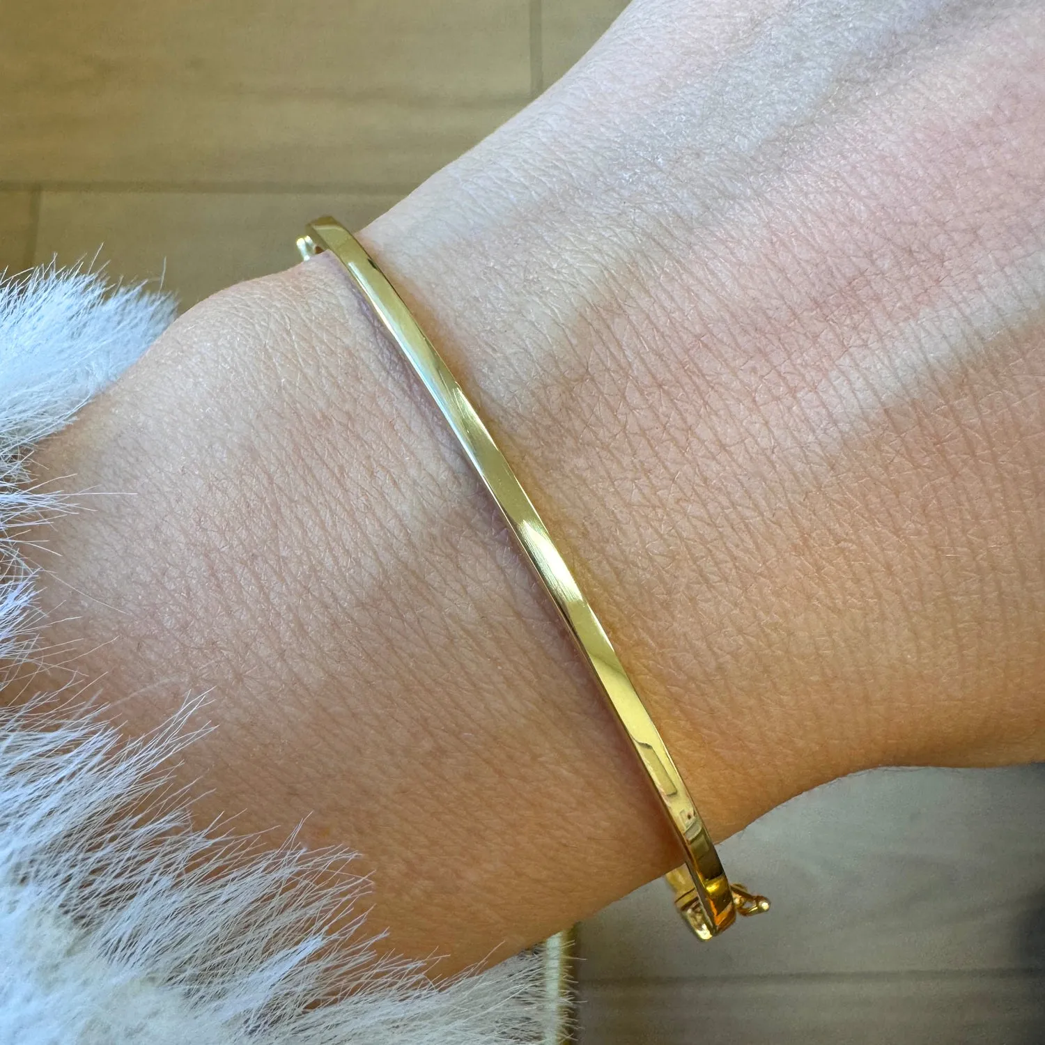 Linear Bangle sold by Baby Gold product image thumbnail 3